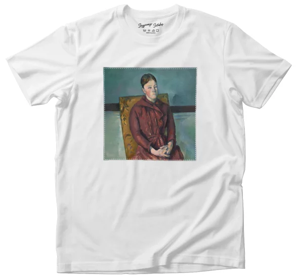 Koszulka z naszywką Madame Cezanne w żółtym fotelu Paul Cezanne