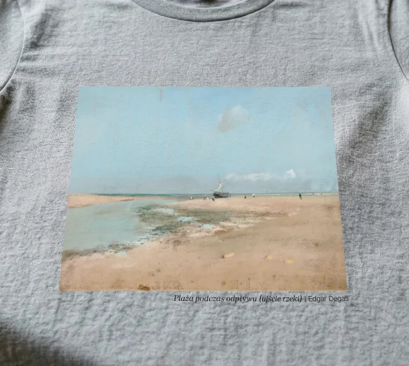 Bluzka damska Plaża podczas odpływu (ujście rzeki) Edgar Degas