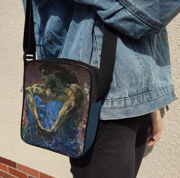 Torba Listonoszka Demon (siedzi) Mikhail Aleksandrovich Vrubel