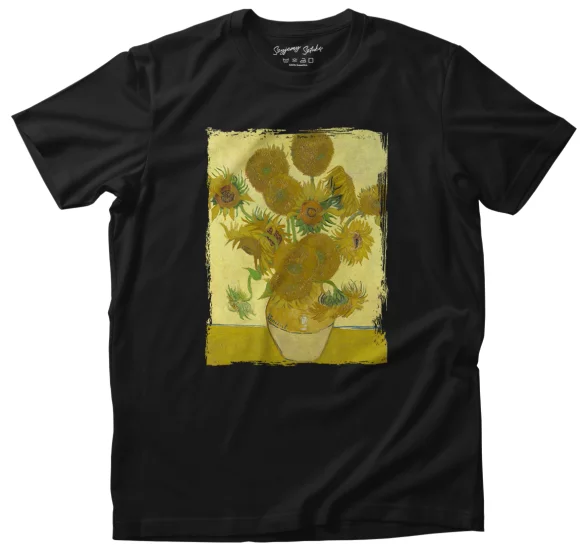 Koszulka Martwa natura: wazon z piętnastoma słonecznikami Vincent Van Gogh