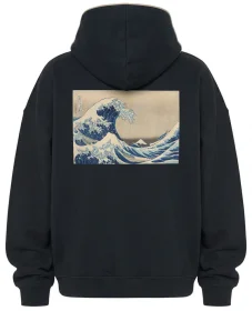 Bluza oversize Wielka Fala w Kanagawie Katsushika Hokusai