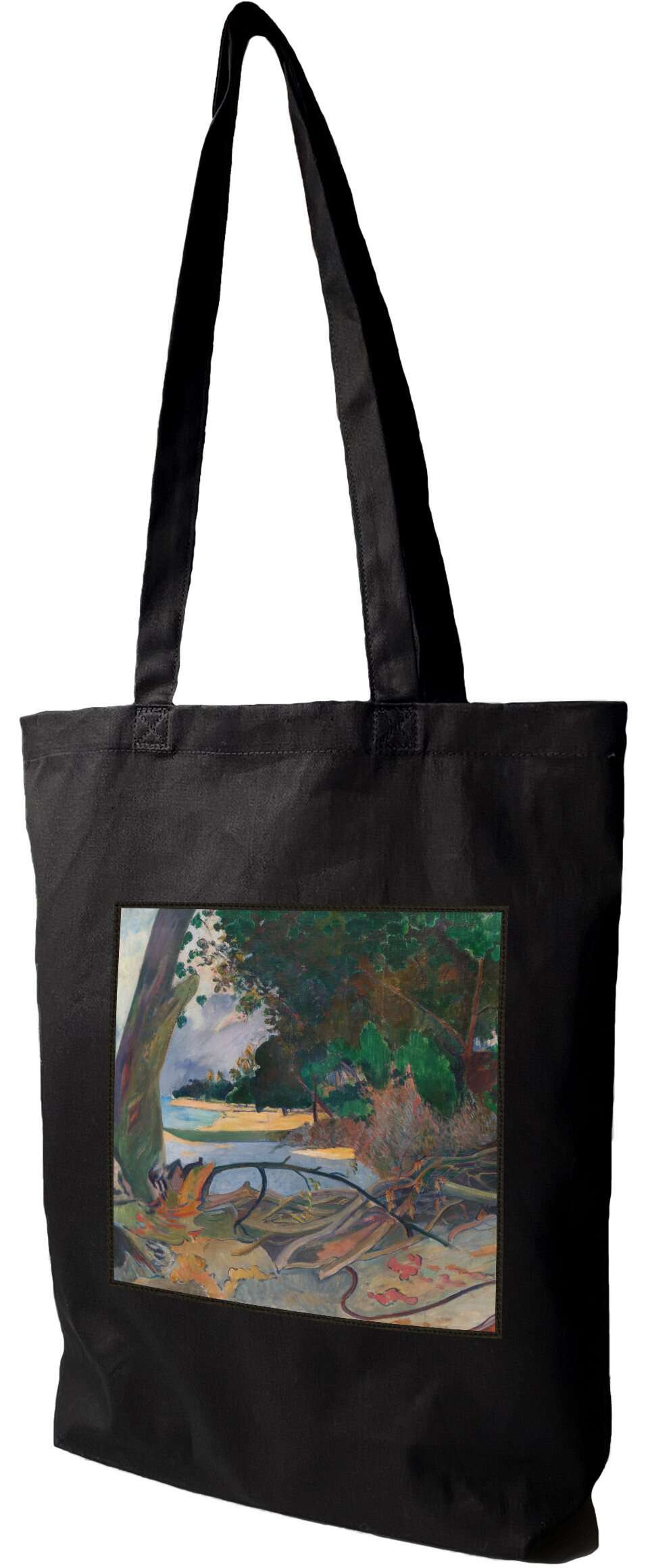 Torba z naszywką Te burao (Drzewo hibiskusa) Paul Gauguin, Czarna