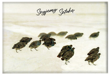 Magnes Szyjemy Sztukę Kuropatwy na śniegu Józef Chełmoński