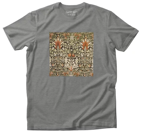 Koszulka z naszywką Główka węża William Morris