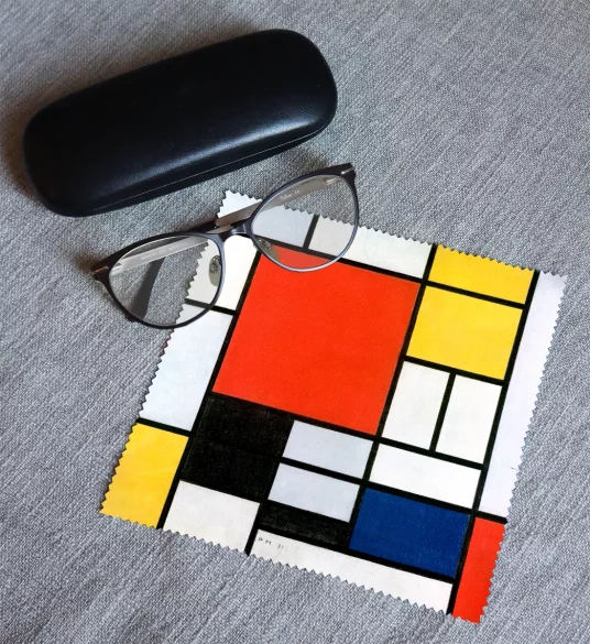 Ściereczka do okularów Kompozycja w czerwieni, żółci, błękicie i czerni Piet Mondrian