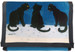 Portfel Czarne koty na śniegu Louis Wain