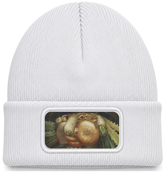 Czapka zimowa Misa warzyw Giuseppe Arcimboldo – biała