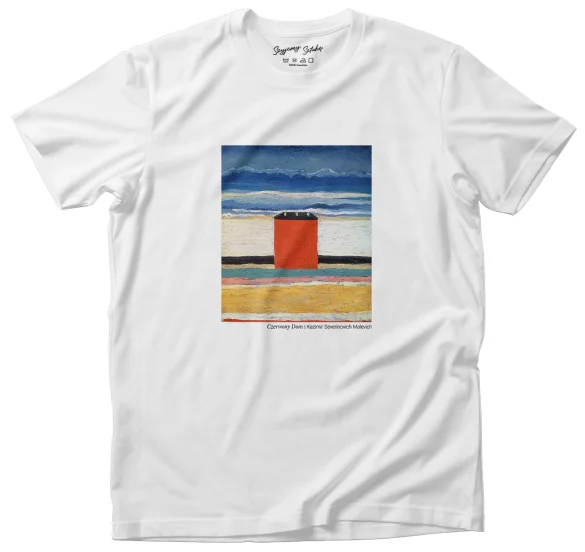 Koszulka z nadrukiem Czerwony Dom Kazimir Severinovich Malevich