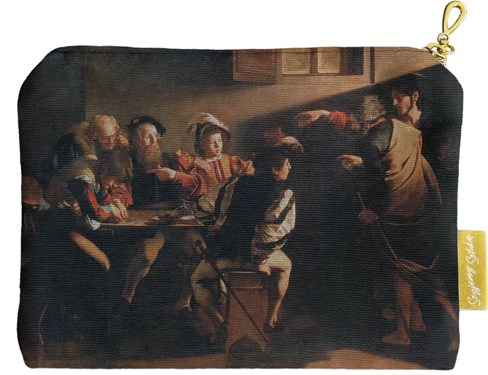 Kosmetyczka mini Powołanie świętego Mateusza Caravaggio