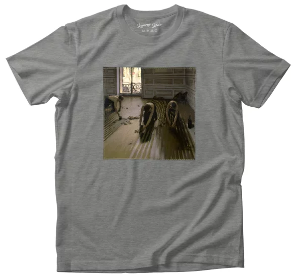 Koszulka z naszywką Cykliniarze Gustave Caillebotte