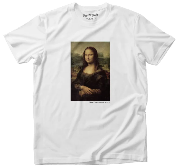 Koszulka z nadrukiem Mona Lisa Leonardo da Vinci