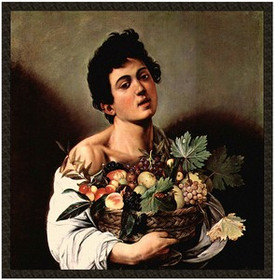 Naszywka Chłopiec z koszem owoców Caravaggio