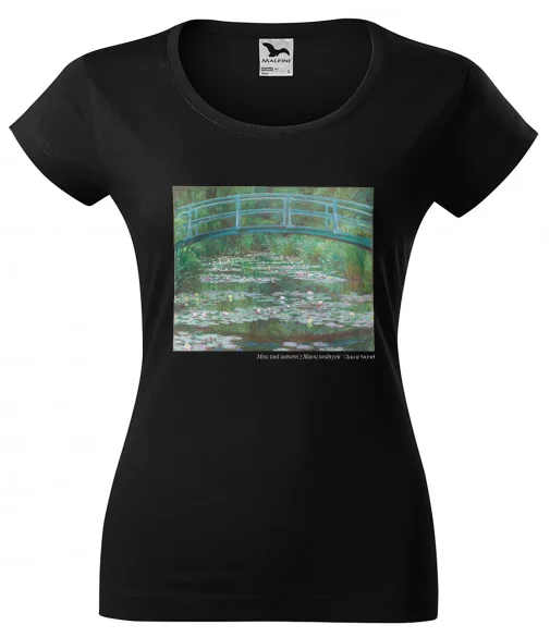 Bluzka damska Most nad stawem z liliami wodnymi Claude Monet