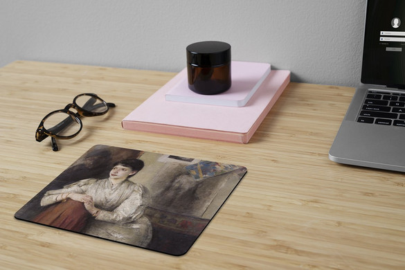 Podkładka Portret kobiety w białej sukni Olga Boznańska 24x19cm