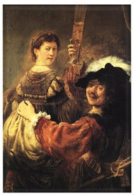 Magnes Autoportret z Saskią Rembrandt