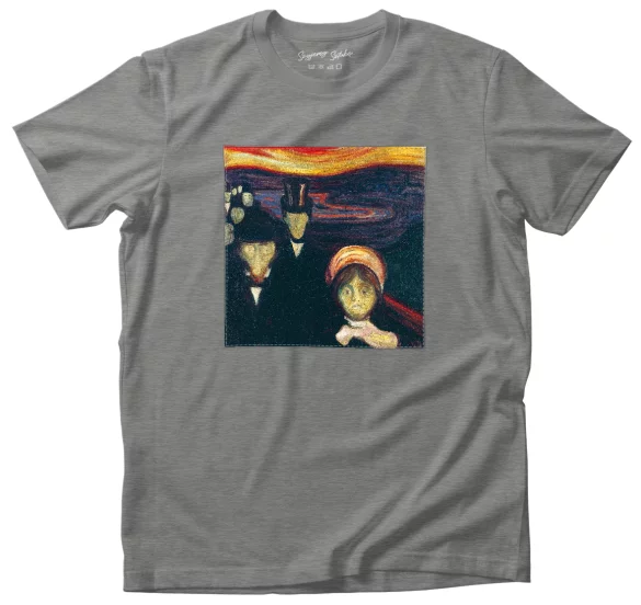 Koszulka z naszywką Anxiety (Lęk) Edvard Munch