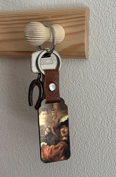 Brelok Autoportret z Saskią Rembrandt