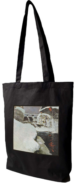 Torba z naszywką Młyn zimą Ferdynand Ruszczyc