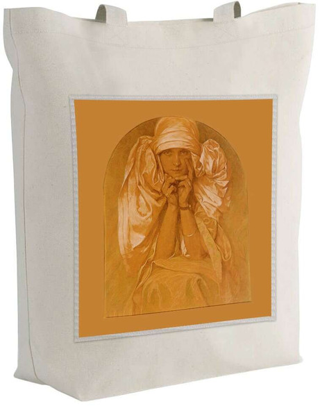 Torba z naszywką Portret córki Artysty – Jarosławy Alfons Mucha