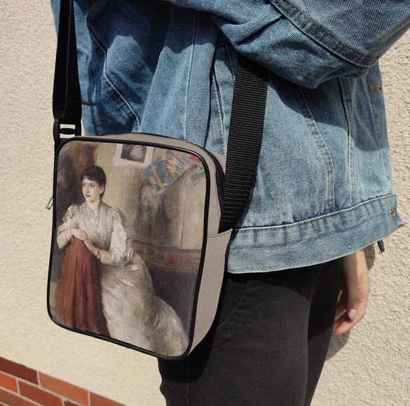 Torba Listonoszka Portret kobiety w białej sukni Olga Boznańska