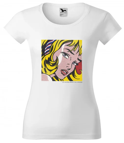 Bluzka damska Girl with Hair Ribbon Roy Lichtenstein
