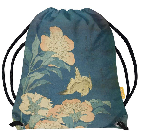 Worek Kanarek i piwonia Katsushika Hokusai