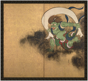 Naszywka Bóg Wiatru Ogata Korin