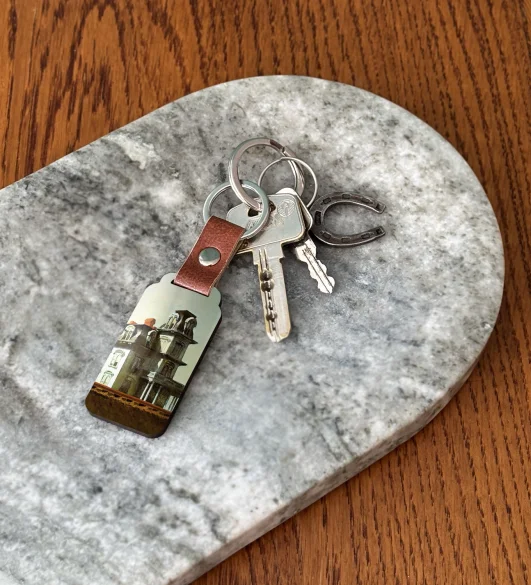 Brelok Dom przy torach kolejowych Edward Hopper