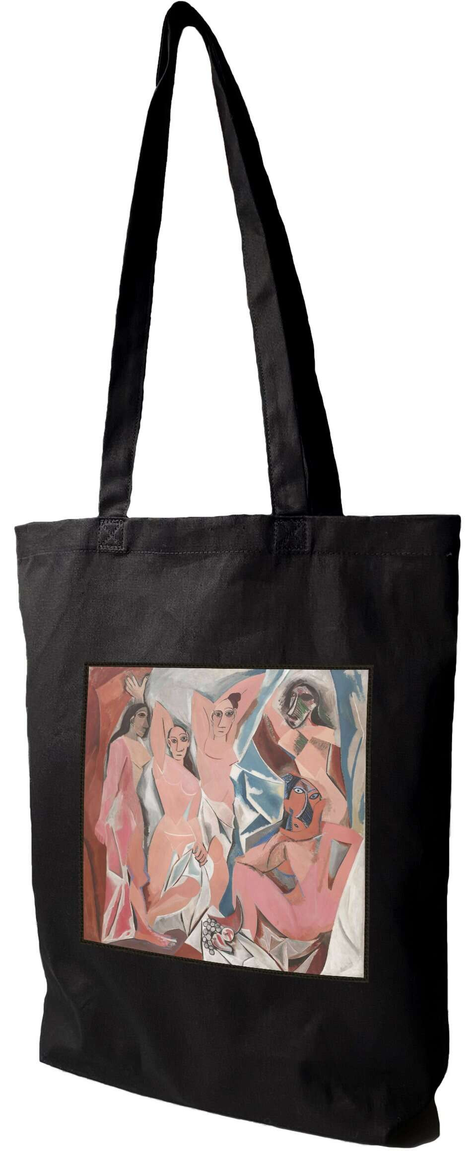 Torba z naszywką Panny z Awinionu Pablo Picasso, Czarna