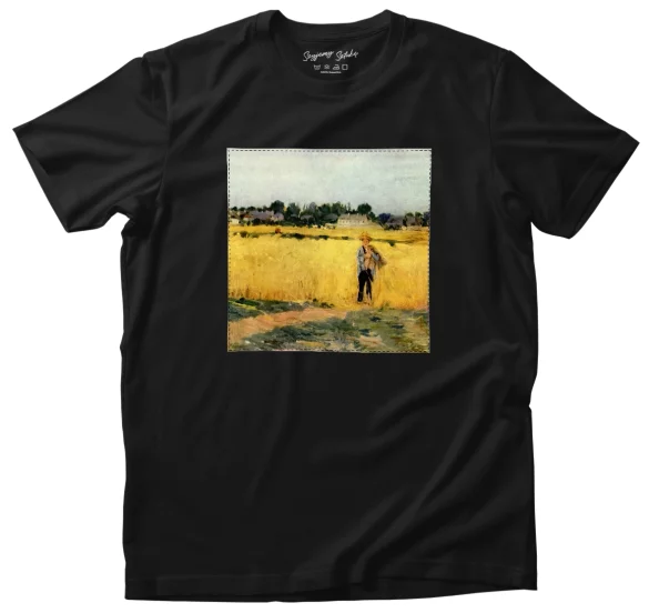 Koszulka z naszywką W pszenicy Berthe Morisot