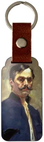 Brelok Portret własny z paletą Wojciech Kossak