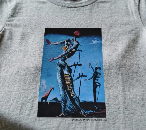 Bluzka damska Płonąca żyrafa Salvador Dali
