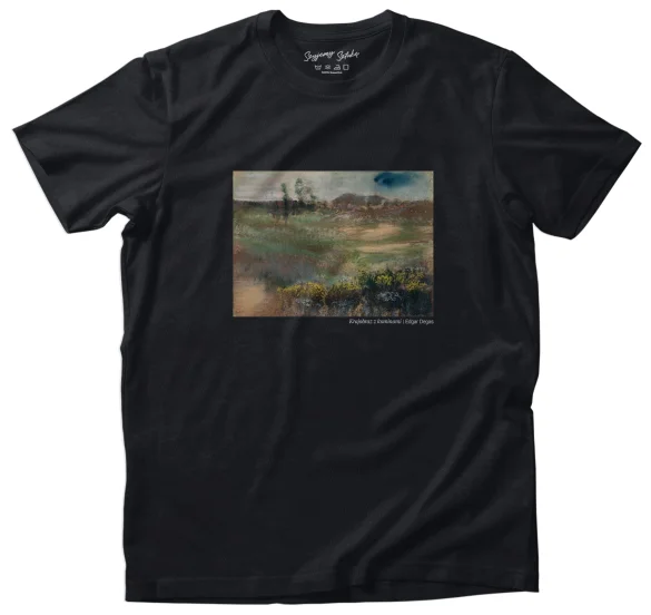 Koszulka z nadrukiem Krajobraz z kominami Edgar Degas