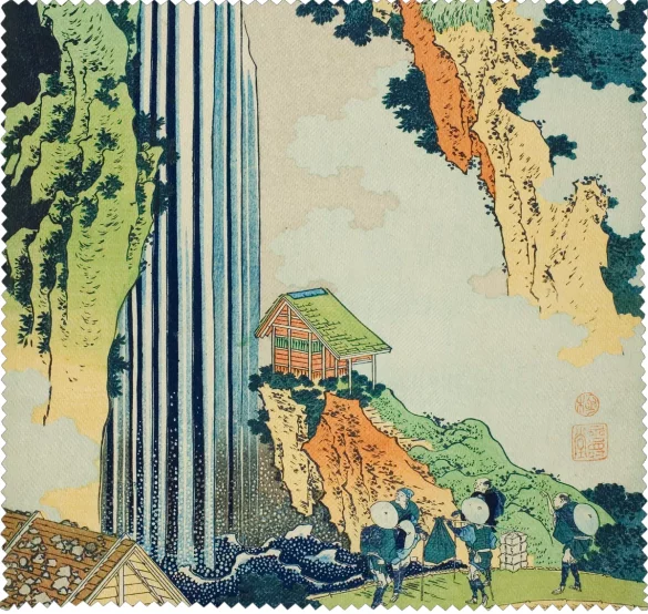 Ściereczka do okularów Wodospad Ono na drodze Kisokaidō Katsushika Hokusai