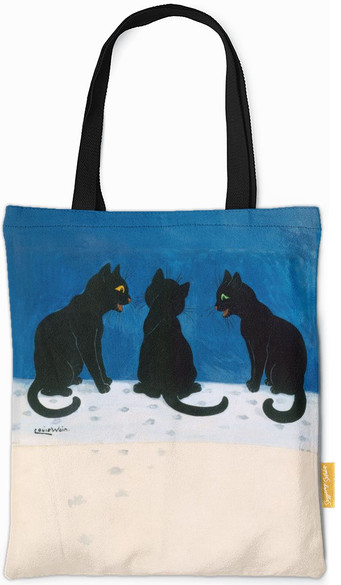 Torba na ramię Czarne koty na śniegu Louis Wain