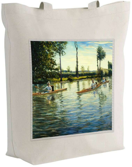 Torba z naszywką Rejs łodzią na rzece Yerres Gustave Caillebotte