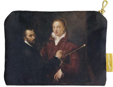 Kosmetyczka mini Bernardino Campi malujący Sofonisbę Anguissolę Sofonisba Anguissola