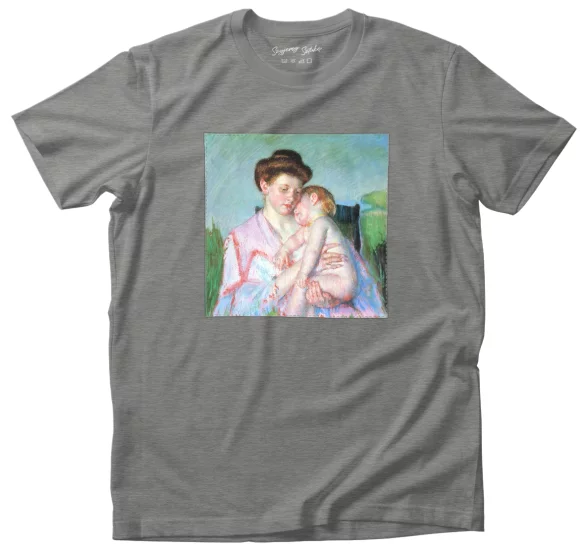 Koszulka z naszywką Śpiące niemowlę Mary Cassatt