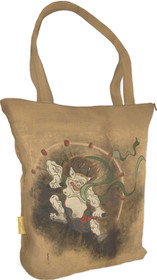 Torba na ramię shopper Bóg piorunów Ogata Korin