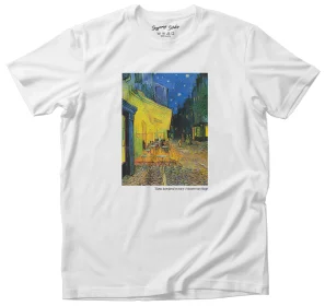 Koszulka z nadrukiem Taras kawiarni w nocy Vincent Van Gogh