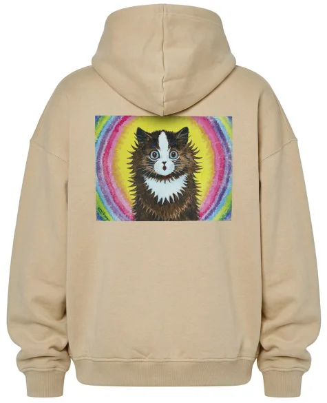 Bluza oversize Kot w tęczy Louis Wain
