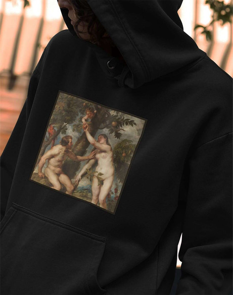 Bluza z naszywką Adam i Ewa Peter Paul Rubens