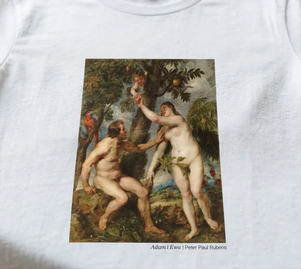 Koszulka z nadrukiem Adam i Ewa Peter Paul Rubens