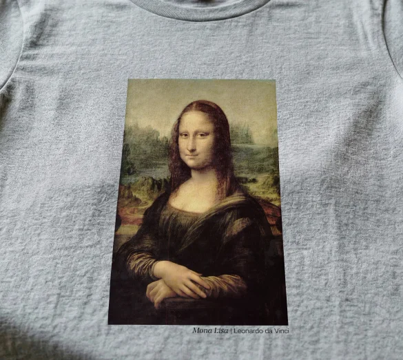 Koszulka z nadrukiem Mona Lisa Leonardo da Vinci