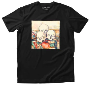 Koszulka z naszywką Trzy czaszki Paul Cezanne