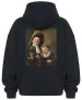 Bluza oversize Chłopiec i dziewczynka z kotem i węgorzem Judith Leyster