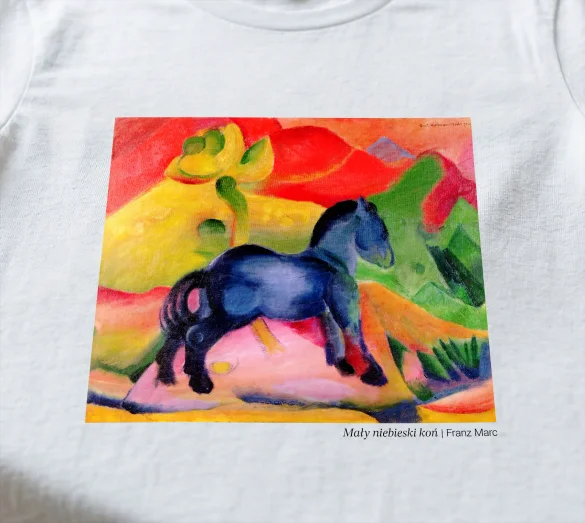 Bluzka damska Mały niebieski koń Franz Marc