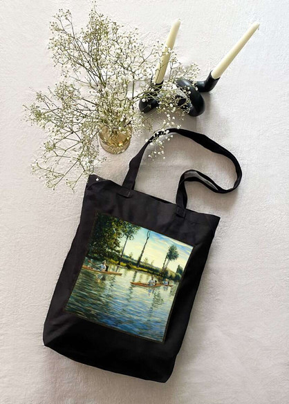 Torba z naszywką Rejs łodzią na rzece Yerres Gustave Caillebotte