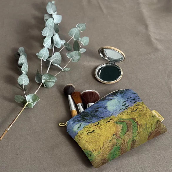 Kosmetyczka mini Pole pszenicy z krukami Vincent Van Gogh