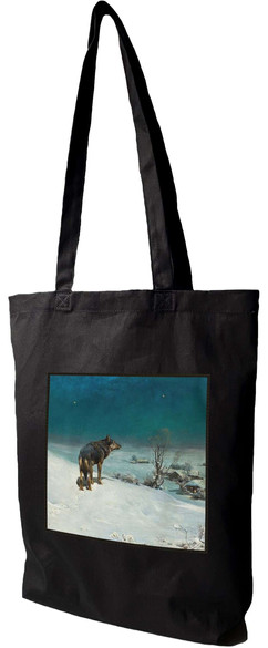 Torba z naszywką Wilk Alfred Wierusz-Kowalski